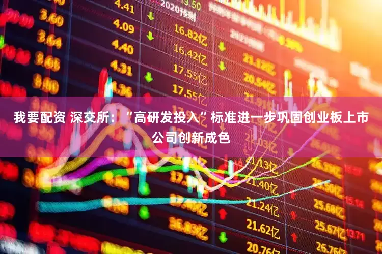 我要配资 深交所：“高研发投入”标准进一步巩固创业板上市公司创新成色